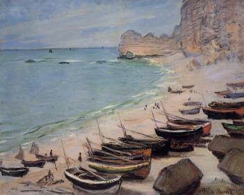 尅勞德 莫奈 Boats on the Beach, Etretat